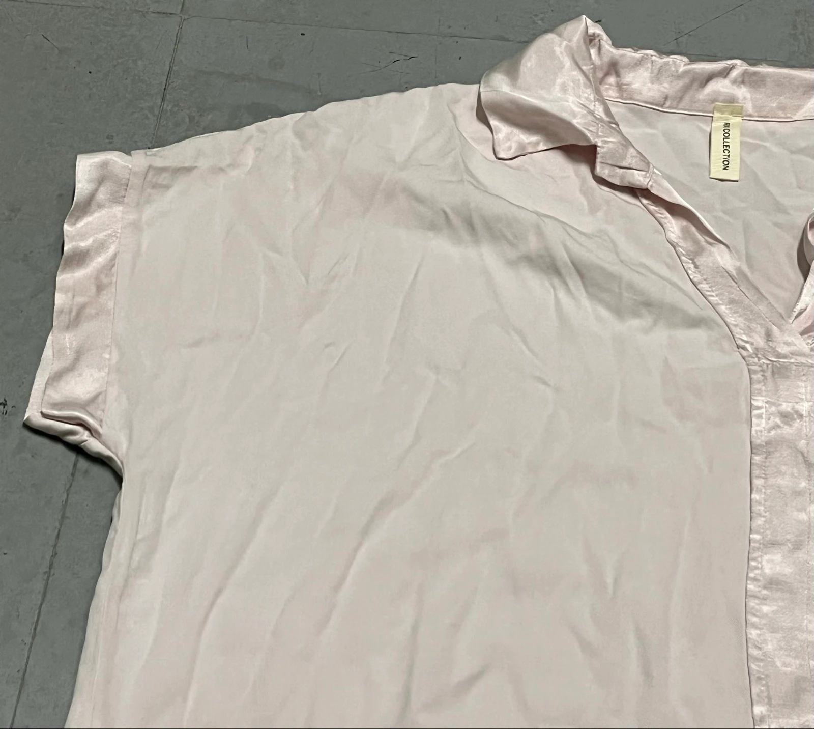Blusa de cetim e viscose rosa – photo 6